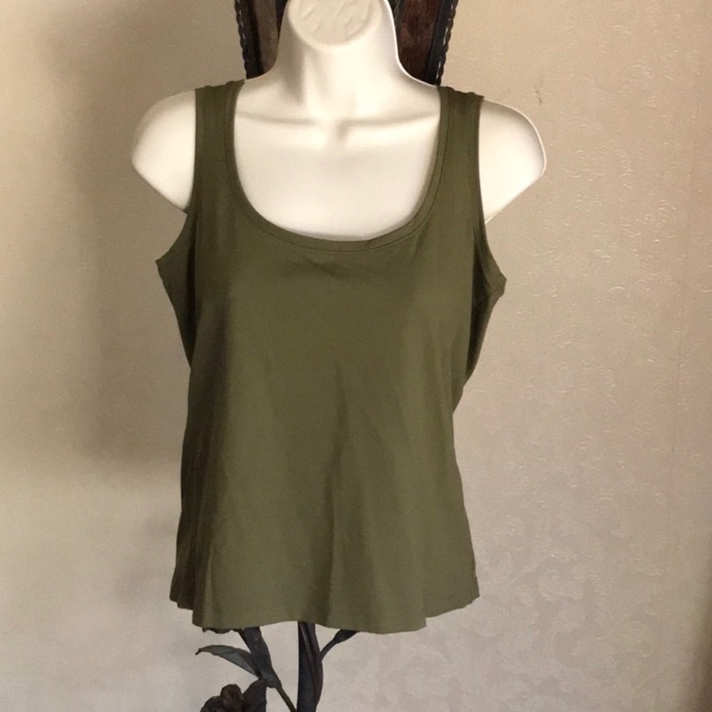 Neiman Marcus loden green top